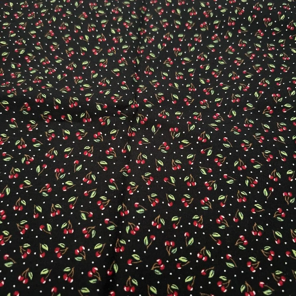 Vintage Mary Engelbreit 2002 Cranston Cherries Cotton Quilting Fabric 44